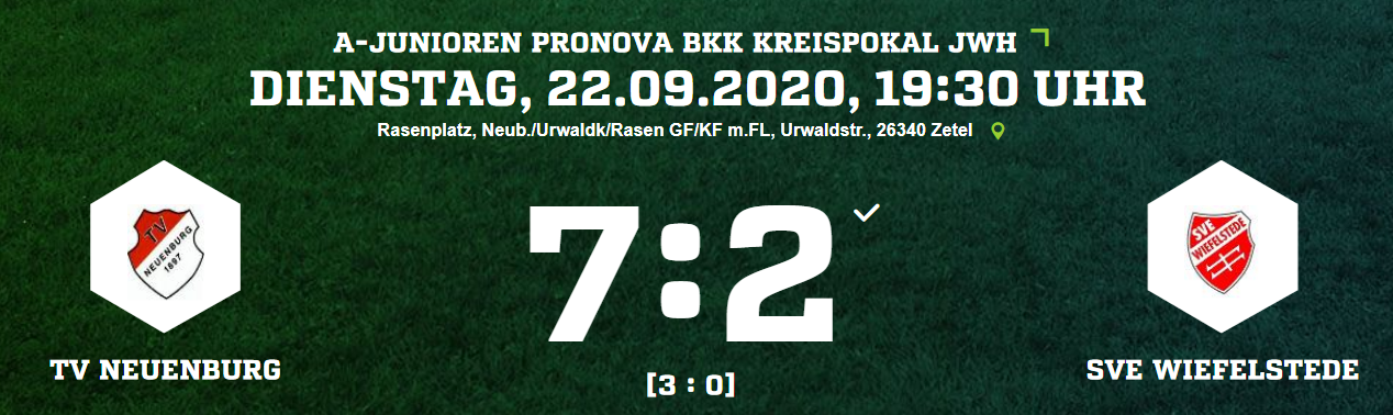 AJ Pokal TV Neuenburg - SVE1